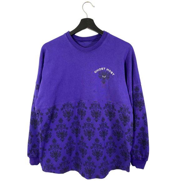 Disney The Haunted Mansion puff print spirit jersey purple mens size XS - Picture 2 of 6
